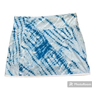 Calloway Opti Dri Blue & White Skirt With Built In Shorts Size Large